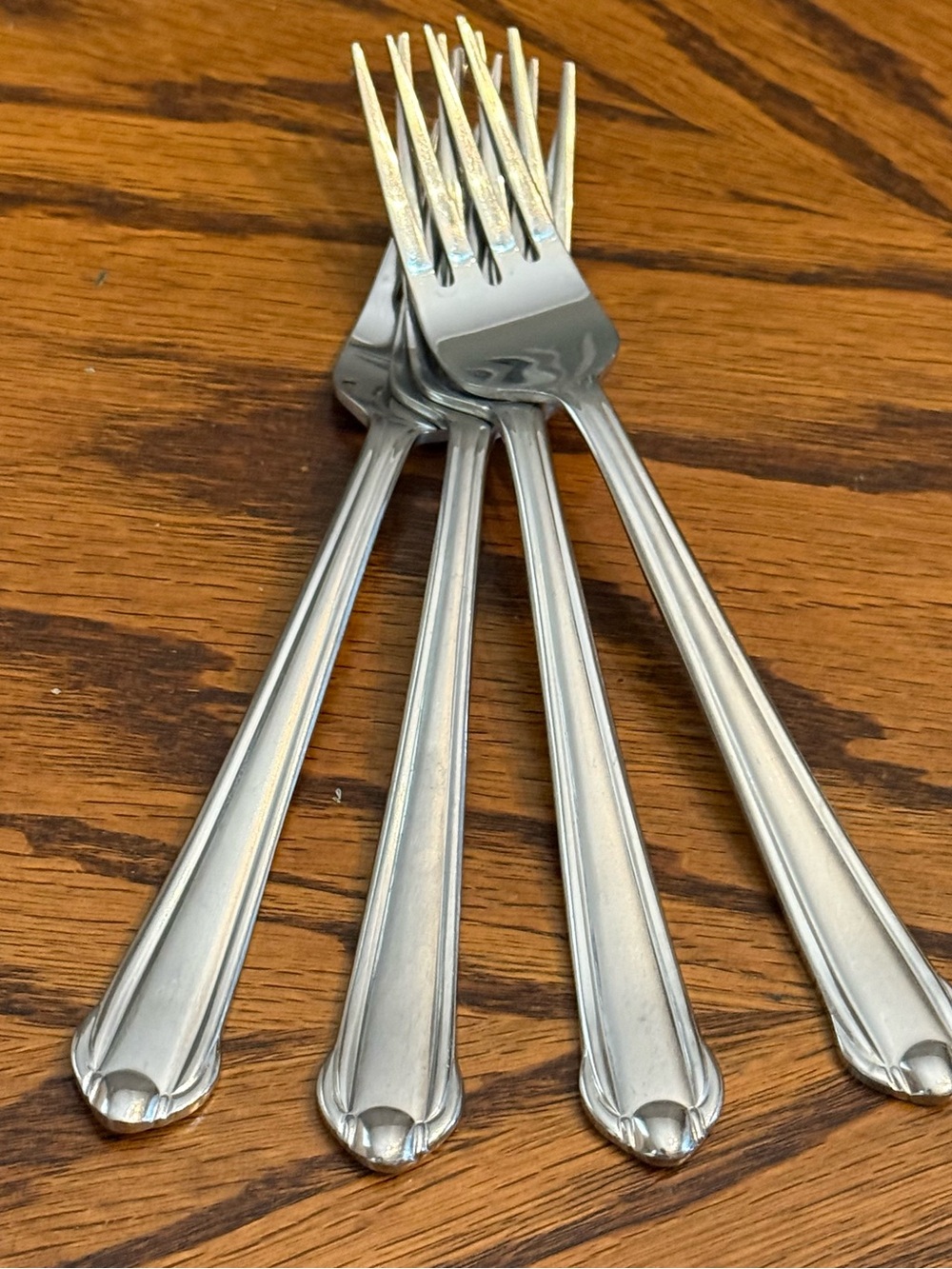 4 Mikasa CLASSICO SATIN Salad Forks Stainless Steel Flatware 7 1/4”